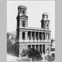 Édouard_Baldus,_Saint-Sulpice,_ca._1851-70, L'église dans les années 1860 (photographie d'Édouard Baldus), Wikipedia.jpg